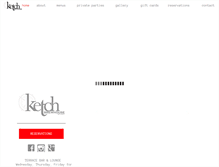 Tablet Screenshot of ketchrestaurant.com